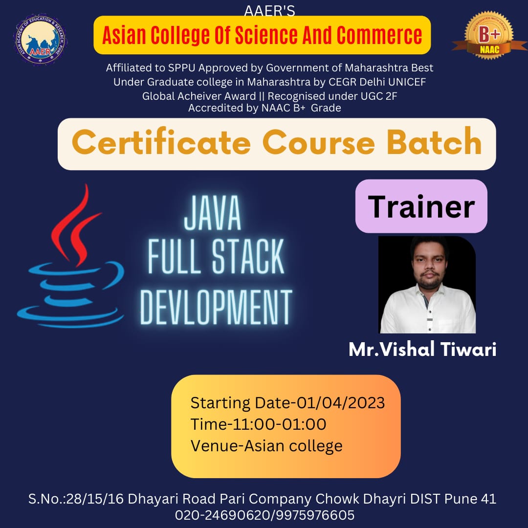 Java Certificate Course