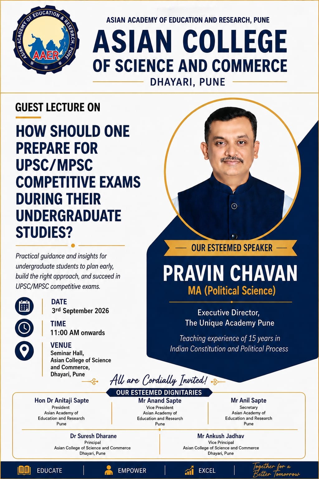 Preparation for UPSC/ MPSC