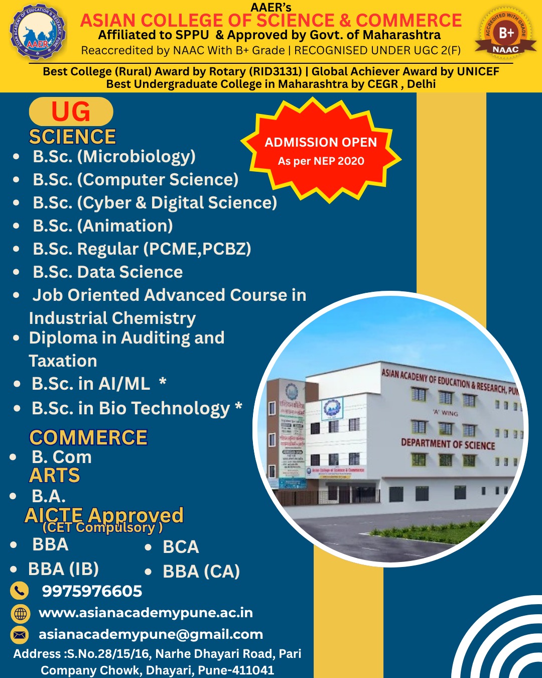 Admission Open 2026-27